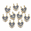 Alloy Enamel Charms ENAM-T012-02H-RS-1