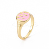 Alloy Enamel Wide Band Rings LS-RJEW-N034-002A-RS-3