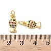 Brass Micro Pave Cubic Zirconia Pendants KK-D502-26L-G-3