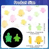 80Pcs 16 Styles Luminous Resin Sea Turtle Figurine Decoration FIND-CJ0003-49-2