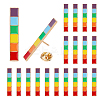 20Pcs Pride Rainbow Color Rectangle Enamel Pins JEWB-FH0001-77-1