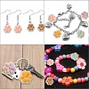 40Pcs 5 Colors Opaque Resin Pendants RESI-CJ0002-31-7