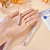 2Pcs 2 Styles Brass & Stainless Steel Rhinestones Claw Tweezers TOOL-TA0001-07-6