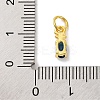 Rack Plating Brass Micro Pave Cubic Zirconia Charms KK-F881-03G-07-3