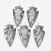 Non-magnetic Synthetic Hematite Pendants G-T094-09-1