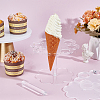Acrylic 8-Hole Ice Cream Display Stands ODIS-WH0078-58-4