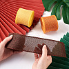 3 Rolls 3 Colors Polyester Imitation Linen Wrapping Ribbon OCOR-YS0001-02B-7