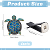 4 Bags Sea Turtle Alloy Rhinestone Car Air Vent Clips AJEW-ME0001-14-2