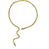 Adjustable Alloy Jet Rhinestone Snake Cuff Choker Necklaces FS-WGFB1C6-01-4