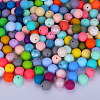 Round Silicone Focal Beads SI-JX0046A-93-4