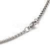 Moon Phase with Trinity Knot Pendant Necklaces LS-NJEW-A023-05P-3