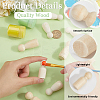 16Pcs 4 Styles Unfinished Wood Puppet WOOD-GF0002-32-5