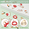 ARRICRAFT 48Pcs 8 Style Alloy Enamel Pendants ENAM-AR0001-25-4