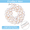 2Strands Natural Cultured Freshwater Pearl Beads Strands PEAR-HY0001-19-2