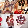 Cubic Zirconia Clover Brooch Pin JBR105C-8
