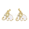 Brass Micro Pave Cubic Zirconia Pendants KK-F908-08G-03-1