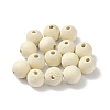 (Defective Closeout Sale: Spotted) Unfinished Natural Wood Beads LS-WOOD-XCP0001-57-4