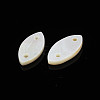 Natural Freshwater Shell Connector Charms SHEL-N026-186-3