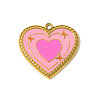 304 Stainless Steel Enamel Pendants STAS-OY010-20G-1