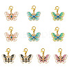 Alloy Enamel Pendant Decorations HJEW-TAC0042-1