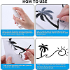 Beach Theme PVC Cartoon Self Adhesive Car Stickers FIND-WH0152-165C-6