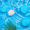 Shell Shape Plastic Candy Storage Box AJEW-WH0472-90A-5