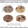 30Pcs Natural Akoya Shell Flat Round Charms BSHE-LP0001-02-2