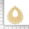 304 Stainless Steel Etched Metal Embellishments Pendants STAS-H236-06G-3