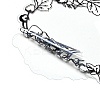 10Pcs 10 Styles Vintage Lace Waterproof PET Stickers Sets DIY-M066-05F-6