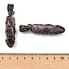 Natural Amethyst Pendants G-K338-28R-06-3