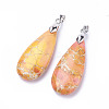Natural Regalite/Imperial Jasper/Sea Sediment Jasper Pendants G-L515-02B-2