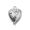 Brass Bowknot Heart Links KK-K400-49P-02-1