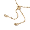 Ion Plating(IP) 304 Stainless Steel Slider Bracelet Makings AJEW-JB01252-01-3