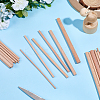 30Pcs 5 Styles Wood Craft Sticks WOOD-SP0001-75-4