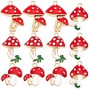 24Pcs 4 Styles Alloy Enamel Pendants ENAM-SC0002-17-1