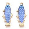 Alloy Enamel Pendants FIND-C037-16G-02-1-2