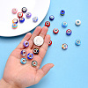 Acrylic & Resin & Polymer Clay Rhinestone European Beads FPDL-S015-04F-4