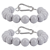 2Pcs Acrylic & Resin Flagpole Fastening Bead Rope Safety Ring AJEW-AN0007-39-1