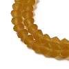 Imitate Austrian Crystal Frosted Glass Beads Strands EGLA-A039-T3mm-MD28-4