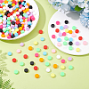 300Pcs 10 Colors Opaque Acrylic Beads MACR-ME0001-11-4