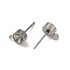 Non-Tarnish 201 Stainless Steel Stud Earring Settings LS-X-STAS-S041-08-2