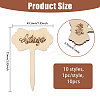 1 Bag Wooden Plant Labels AJEW-CA0004-83B-2