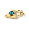 Ion Plating(IP) 304 Stainless Steel with Rhinestone Pendants STAS-G351-10G-06-2
