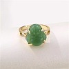 Brass & Resin Adjustable Finger Rings for Women FS-WG6D172-01-2