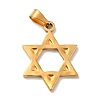 PVD Vacuum Plating 201 Stainless Steel Pendants STAS-P314-29G-1