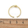 Brass Shell Cuff Rings for Women RJEW-C126-12G-5