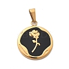 Plastic Pendants STAS-P378-03G-01-1