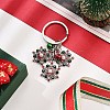 Snowflake Alloy Rhinestone Keychain KEYC-YW00108-02-1