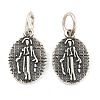 925 Thai Sterling Silver Religious Medal Pendants STER-NH0001-68AS-1
