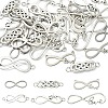 30Pcs 6 Styles 201 Stainless Steel & Alloy Connector Charms STAS-YW0003-10-1